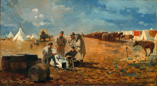 Winslow_Homer_-_Rainy_Day_in_Camp small