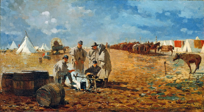 Winslow Homer - Rainy Day in Camp